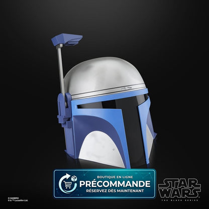 Casque électronique Jango Fett de la série Black Series Star Wars Episode II, cosplayer, détail réaliste, marque Hasbro.