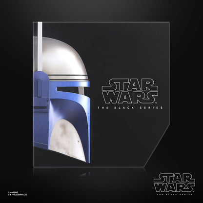 Casque électronique Jango Fett de la série Black Series Star Wars Episode II, costume cosplay, fabriqué par Hasbro.