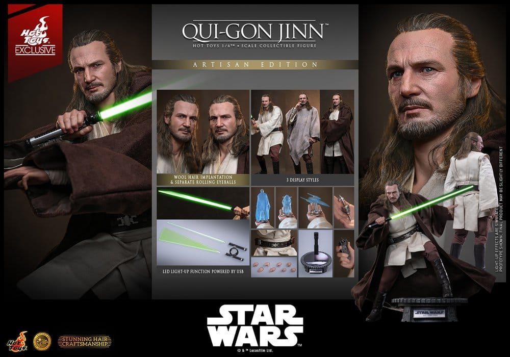 Star Wars : La Menace Fantôme – Qui-Gon Jinn Artisan Edition – 32 cm