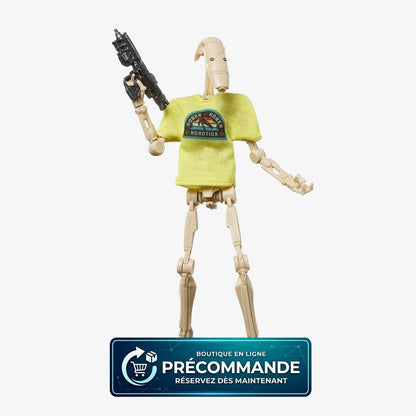 Figurine B1 Battle Droid Star Wars Black Series de 15cm, détail réaliste, par Hasbro, célébrant le 4 mai.