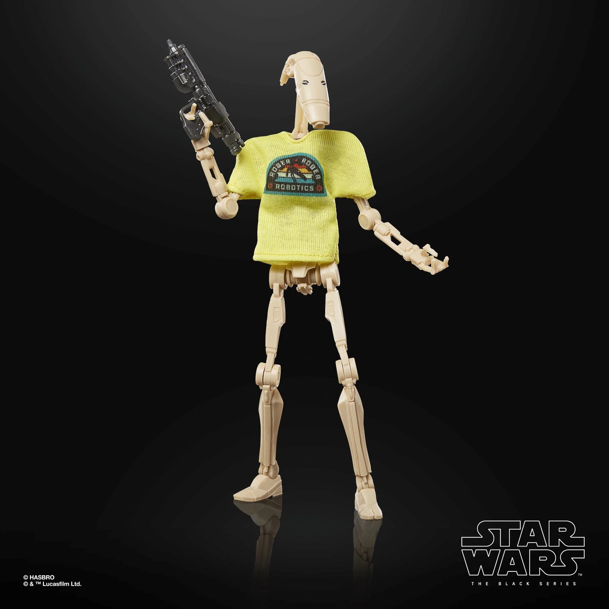 Figurine B1 Battle Droid Star Wars Black Series de 15 cm, personnage de la saga avec détails réalistes et articulation.