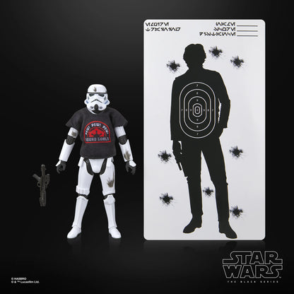 Figurine Stormtrooper Star Wars Black Series de 15cm de Hasbro, pose détaillée pour célébrer le 4 mai.