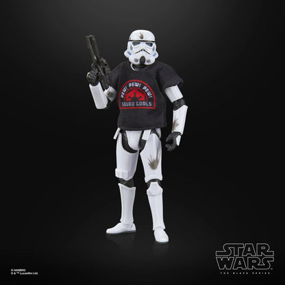 Figurine Stormtrooper Star Wars Black Series de 15cm de Hasbro, personnage emblématique dans une pose détaillée.