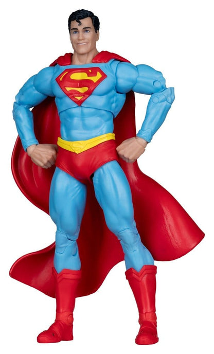Figurine Superman DC Multiverse de 19 cm de McFarlane Toys, personnage Man of Steel avec costume bleu et cape rouge.