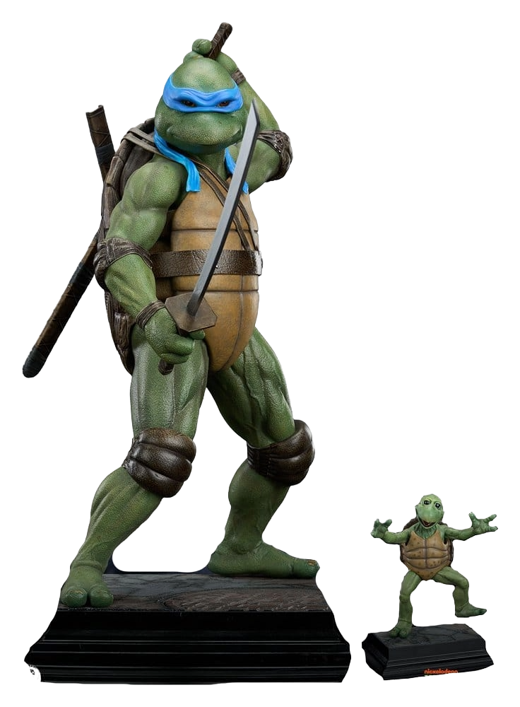 Statuette Leonardo TMNT, Collection Deluxe, hauteur 1/3, figurine détaillée de la collection Toys Legacy.