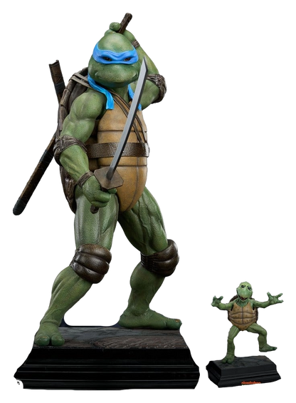 Statuette Leonardo TMNT, Collection Deluxe, hauteur 1/3, figurine détaillée de la collection Toys Legacy.