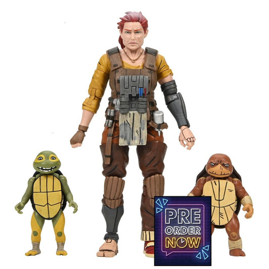 Tortues Ninja (The Last Ronin The Lost Years) figurine Synja Grammy April with Baby Yi & Moja 18 cm
