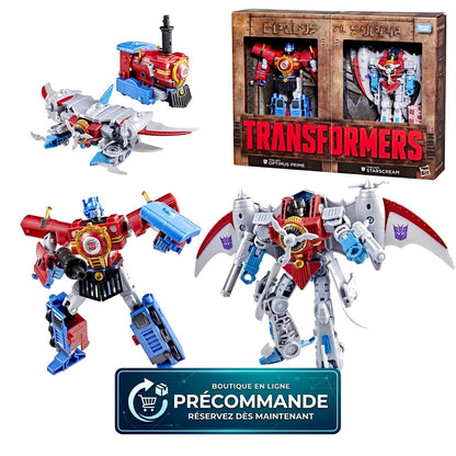 Transformers Timelines Hearts of Steel – Pack Optimus Prime & Starscream 14 cm