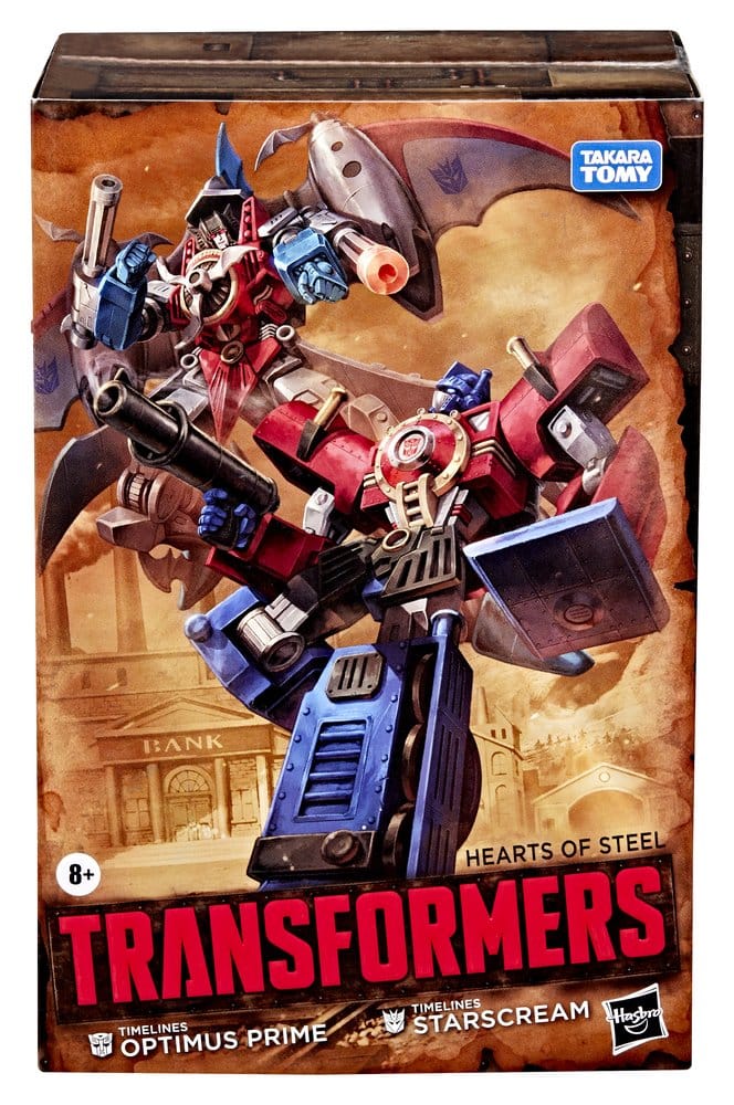 Transformers Timelines Hearts of Steel – Pack Optimus Prime & Starscream 14 cm