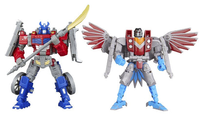 Transformers Timelines – Pack Optimus Prime & Starscream Samurai 14 cm