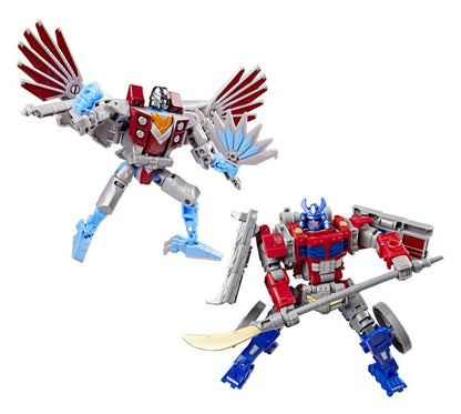 Transformers Timelines – Pack Optimus Prime & Starscream Samurai 14 cm