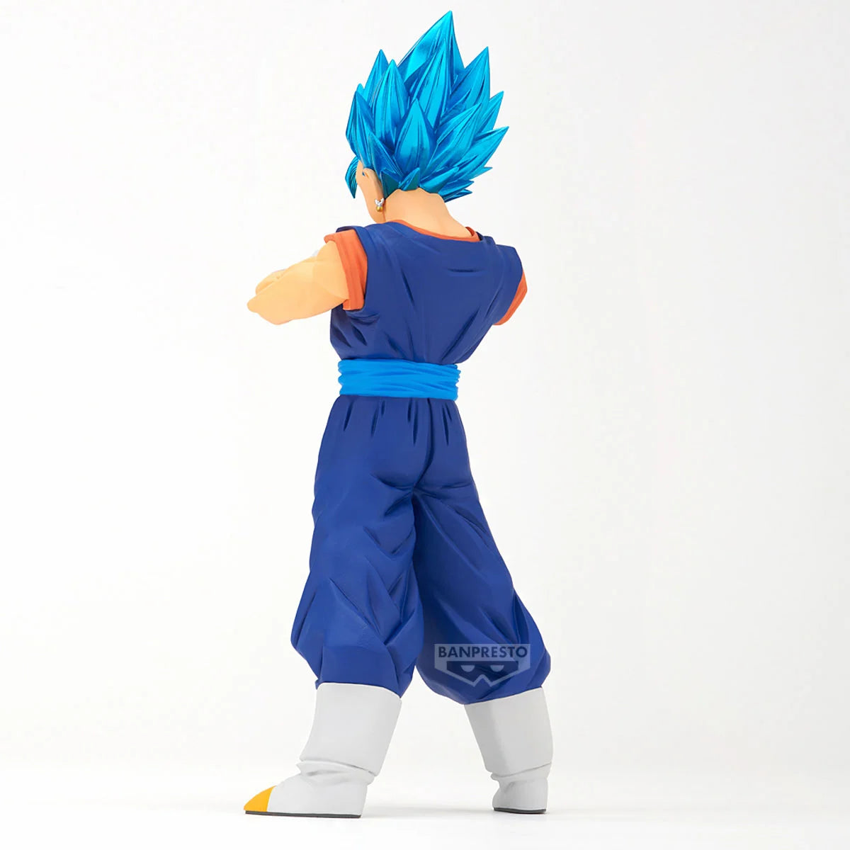 Figurine Vegito Super Saiyan Blue de 20cm de la collection Dragon Ball Super Blood of Saiyans, fabriquée par Bandai.