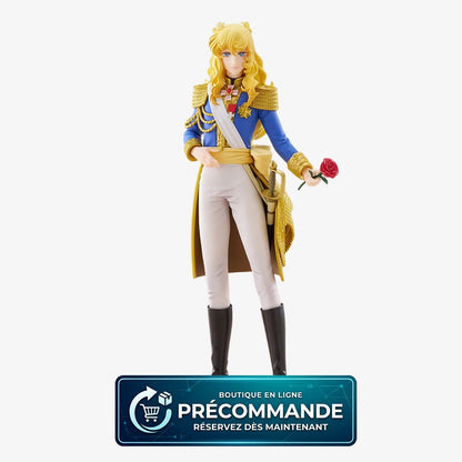 Figurine Lady Oscar La Rose de Versailles, personnage de manga, en pose détaillée, fabriquée par Good Smile Company.