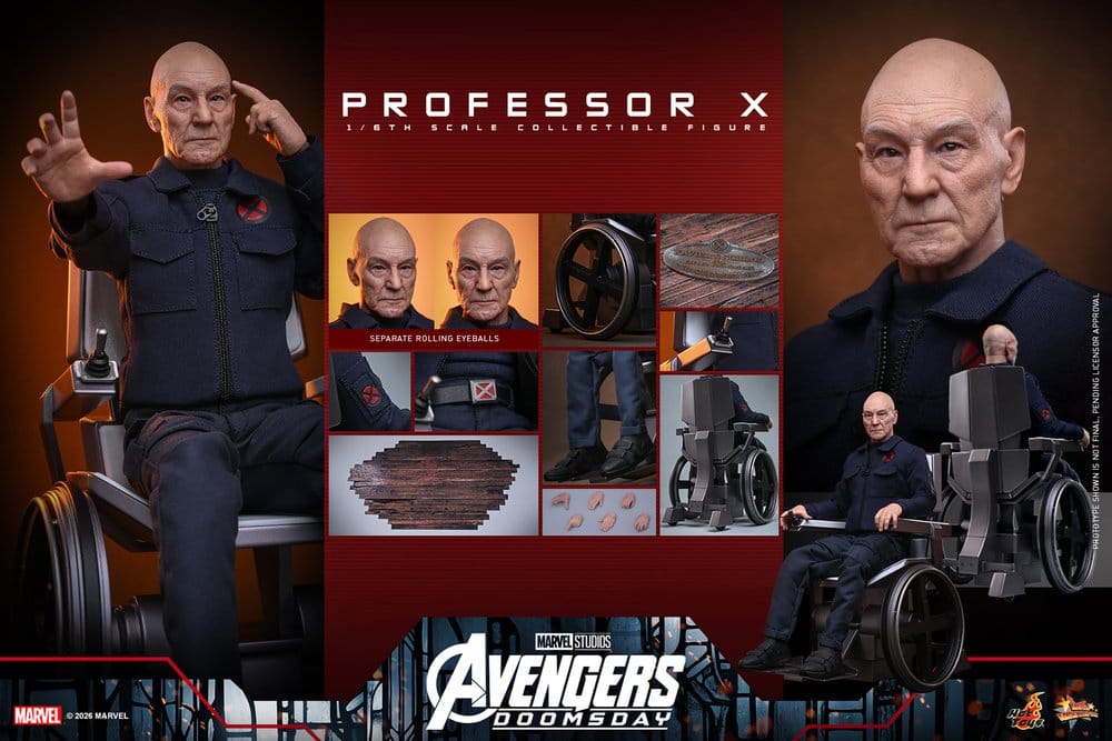 Marvel X-Men – Professor X – Avengers: Doomsday – 1/6 – 25 cm - Hot Toys