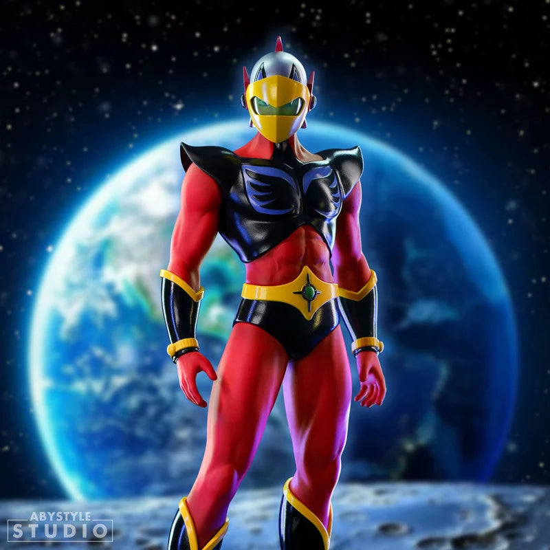 Figurine Actarus Goldorak Grendizer Abystyle, 21cm, représentant le héros de la série animée, avec détails colorés et pose dynamique.