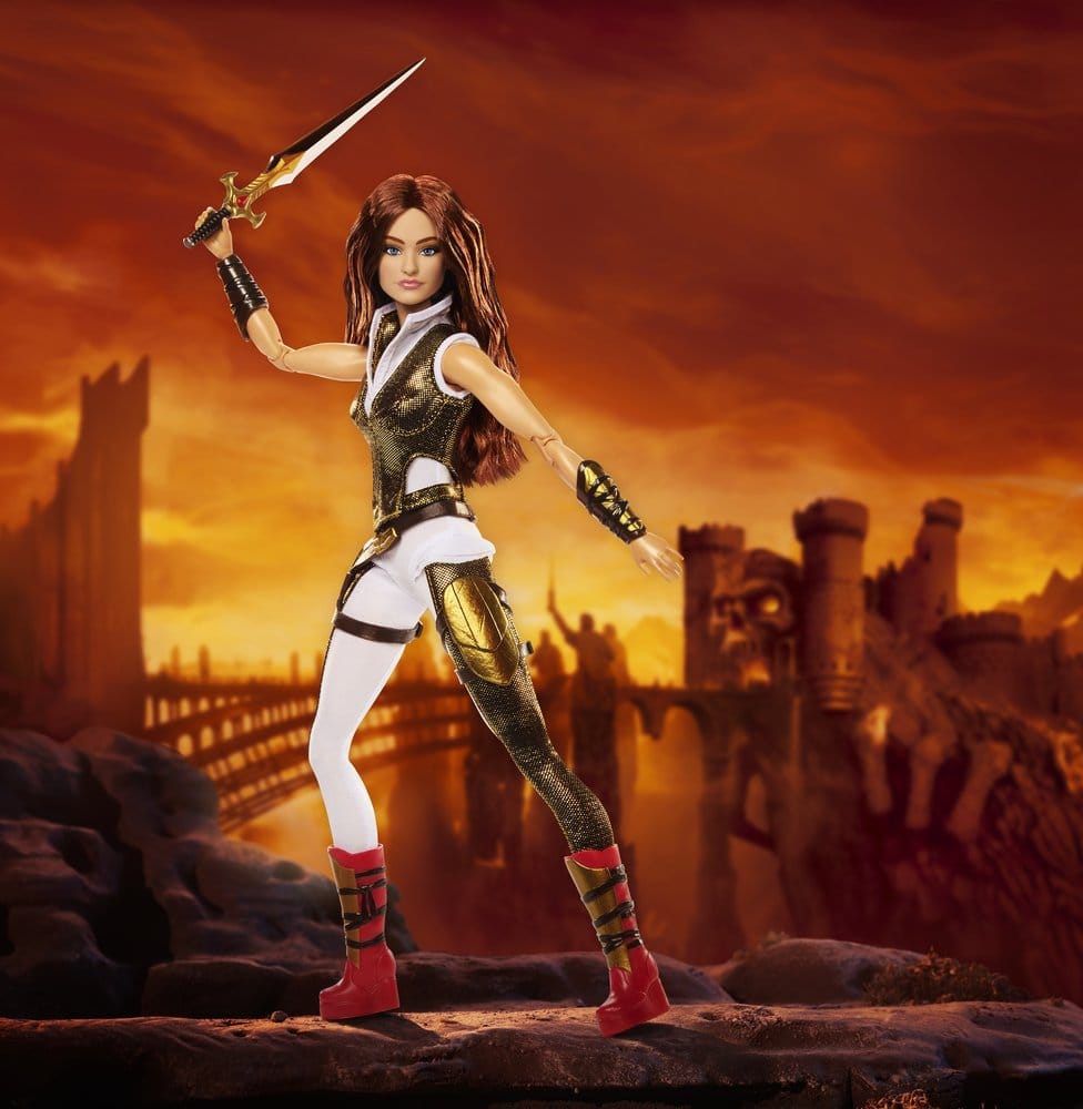 Poupée Barbie Signature Teela des Maîtres de l'Univers Movie 2026, 30 cm, par Mattel, vêtue de son costume de guerrière.