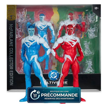 DC Multiverse – Superman Blue vs. Superman Red – Gold Label – 18 cm