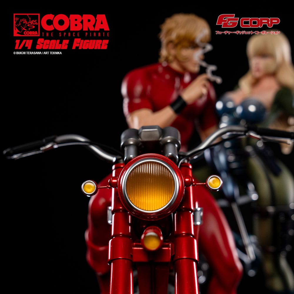Statuette Cobra Space Pirate Cobra & Jane Royal en combinaison spatiale, 47 cm, figurine Futre Gadget Corporation.