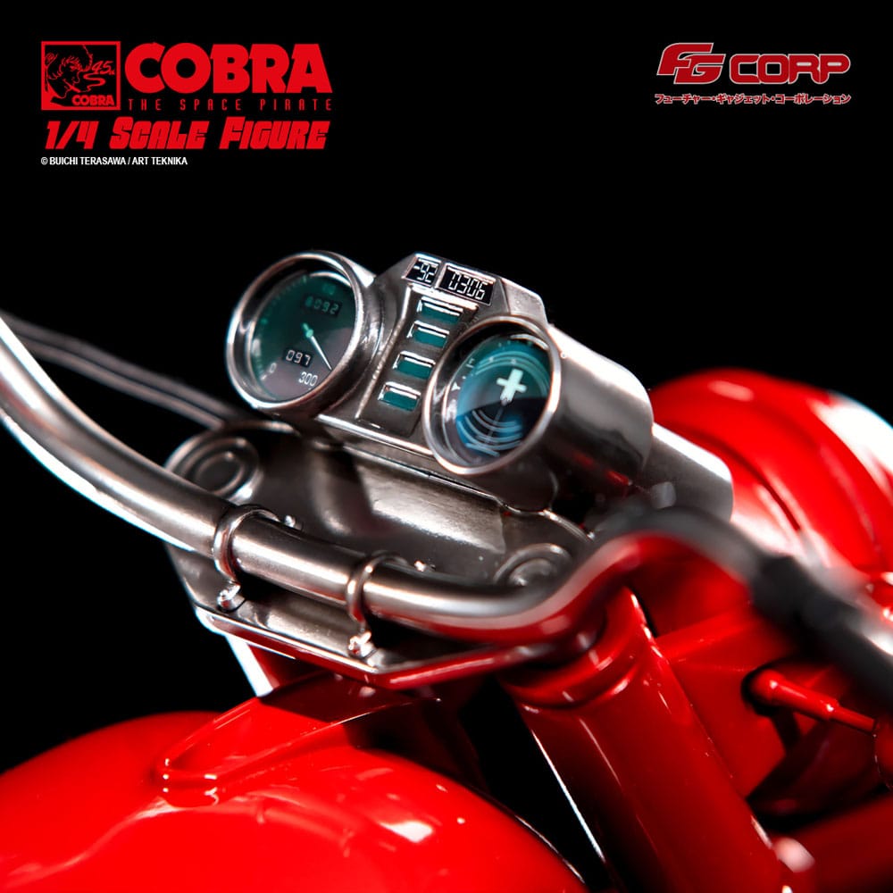 Statuette Space Pirate Cobra 1/4 avec Cobra et Jane en combinaison spatiale, 47 cm, de Futre Gadget Corporation.