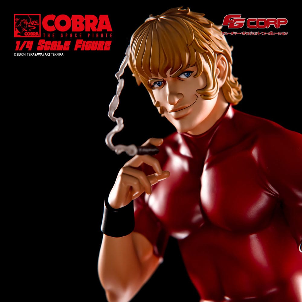 Statuette Space Pirate Cobra et Jane en combinaison spatiale, 47 cm, figurine détaillée de Futre Gadget Corporation.