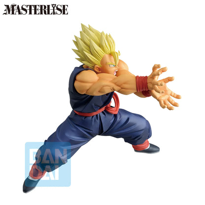 Figurine Son Gohan Dragon Ball Z de Bandai, Masterlise, 19 cm, détail précis et pose dynamique.