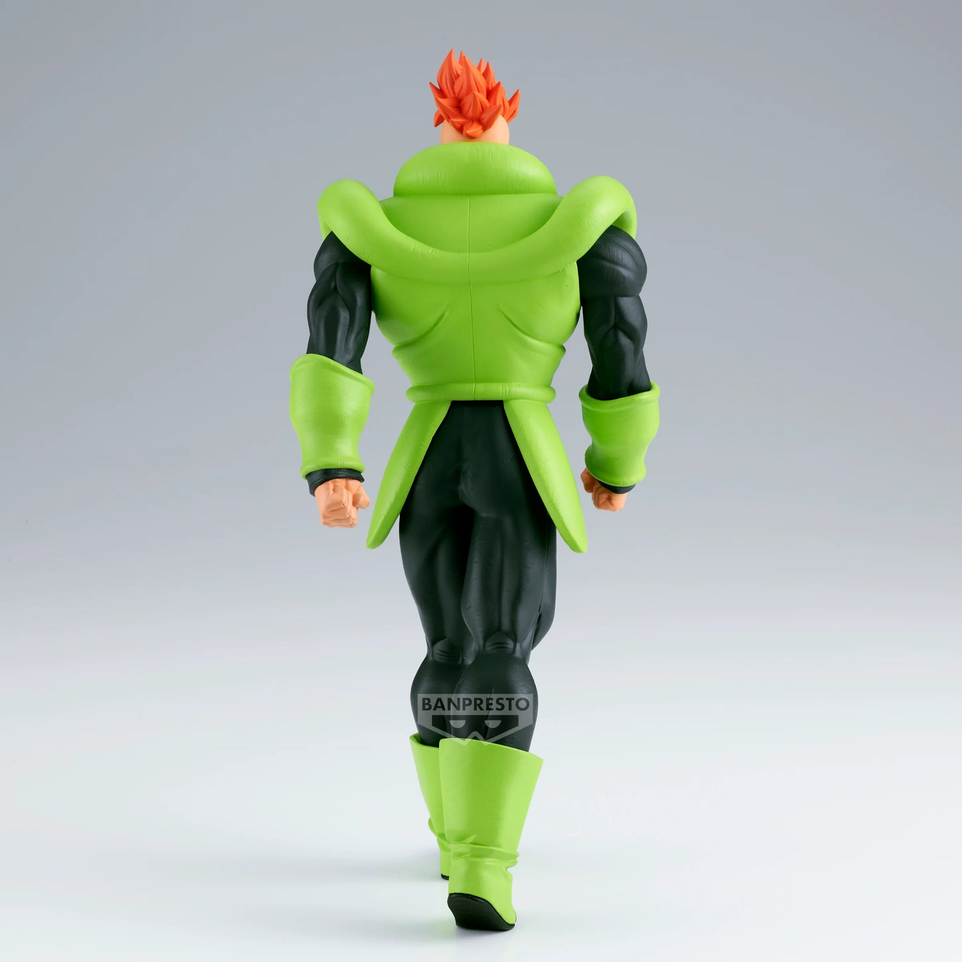 Figurine Android 16 de Dragon Ball Z, collection Solid Edge Works, 20 cm, par Bandai, montrant la figurine en pose dynamique.