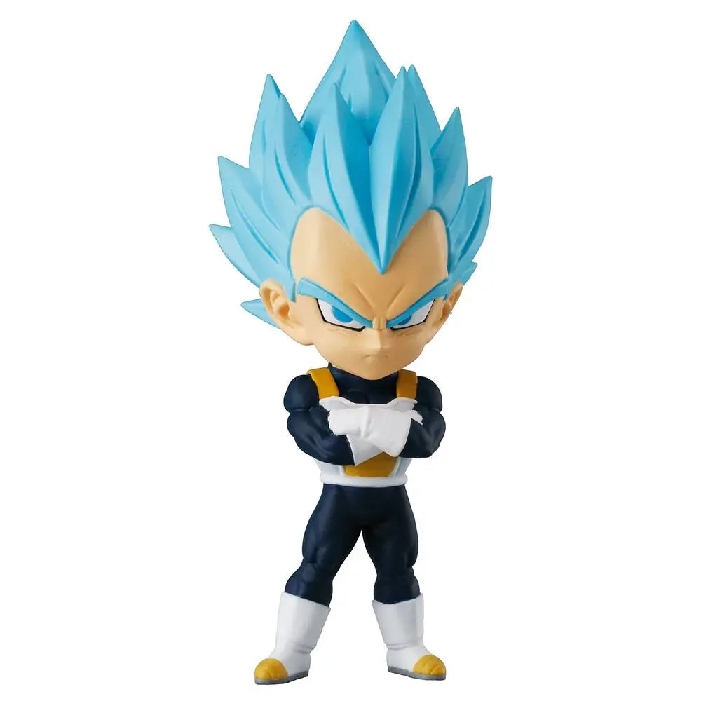 Petite figurine Vegeta Dragon Ball Super Chibi Masters de Bandai, 8 cm, personnage de la série manga, détail coloré et expressif.