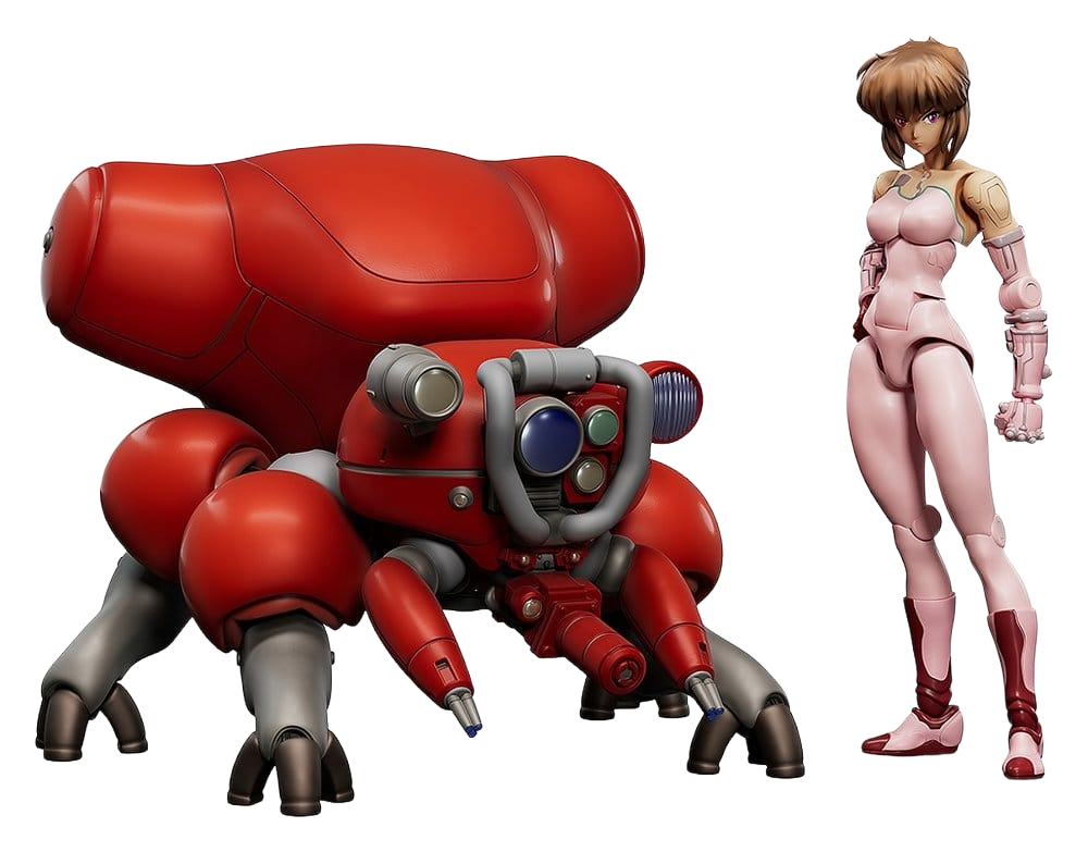 Kit de modèle Ghost in the Shell MF-94 Motoko Kusanagi et Fuchikoma de Max Factory, figurines détaillées pour collection.