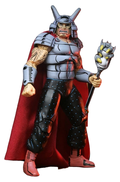 Figurine Neca Savanti Romero, le seigneur de guerre Teenage Mutant Ninja Turtles Mirage Comics, 18 cm, personnage détaillé.