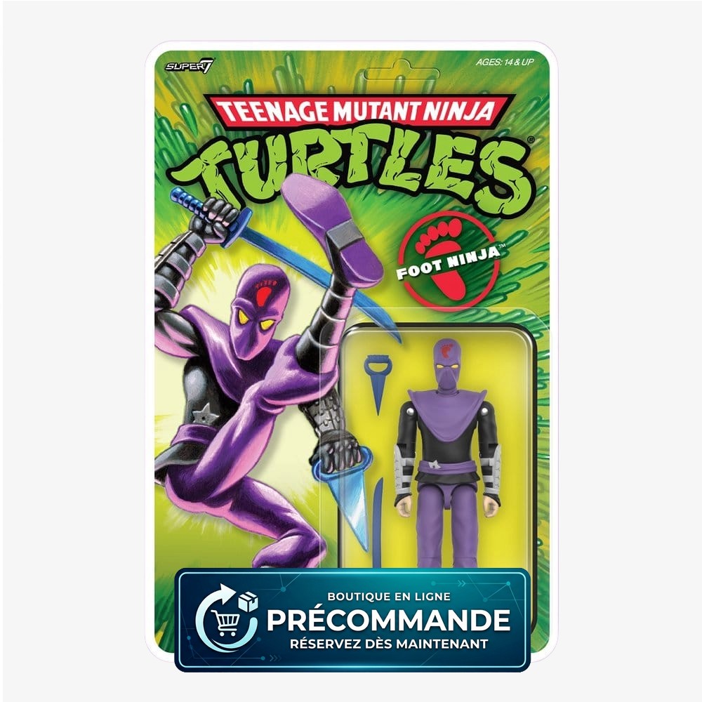 Teenage Mutant Ninja Turtles ReAction+ figurine Wave 01 Foot Ninja