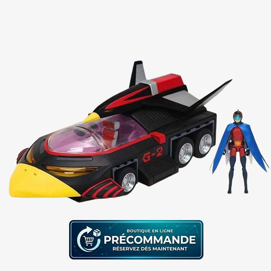 Figurines Gatchaman II G-2 Condor Attacker et Joe le Condor en échelle 1/24, collection Toys Legacy Collection, détails précis.