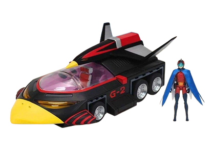 Figurines Gatchaman II G-2 Condor Attacker et Joe le Condor en collection à l’échelle 1/24, Toys Legacy Collection, pose détaillée.