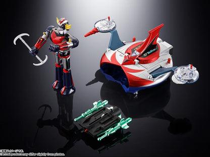 Figurines Goldorak et Spazer UFO, ensemble de collection Chogokin Deluxe, de la marque Bandai Tamashii Nation.