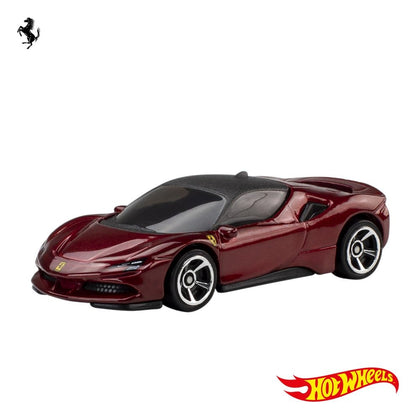 Hot Wheels – Pack de 5 véhicules Ferrari Die-Cast 1/64