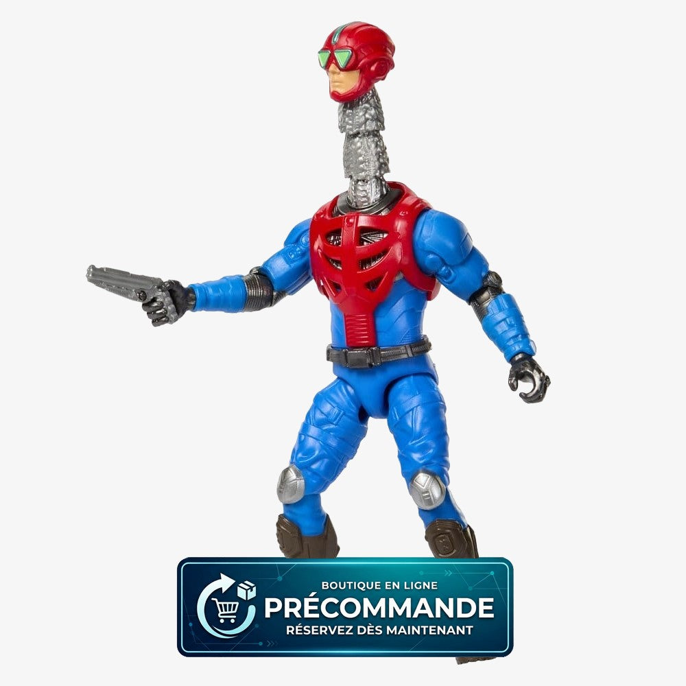Figurine Mekaneck de 14 cm, Masters of the Universe Movie Chronicles, fabriquée par Mattel, vue de face avec détails colorés.