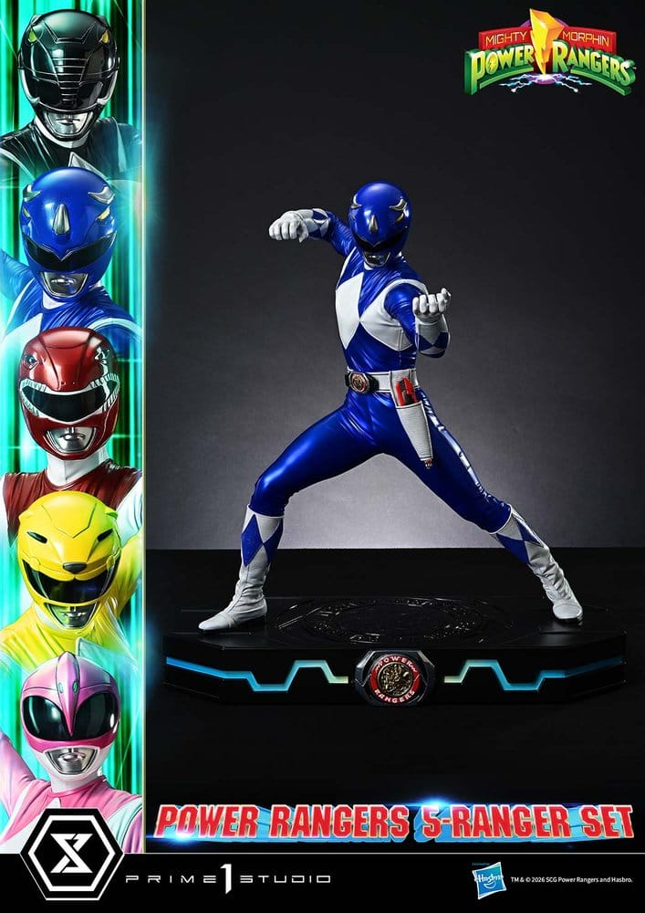 Mighty Morphin Power Rangers Premium Masterline Set de 5 statuettes 1/4 Deluxe Bonus Version 62 cm