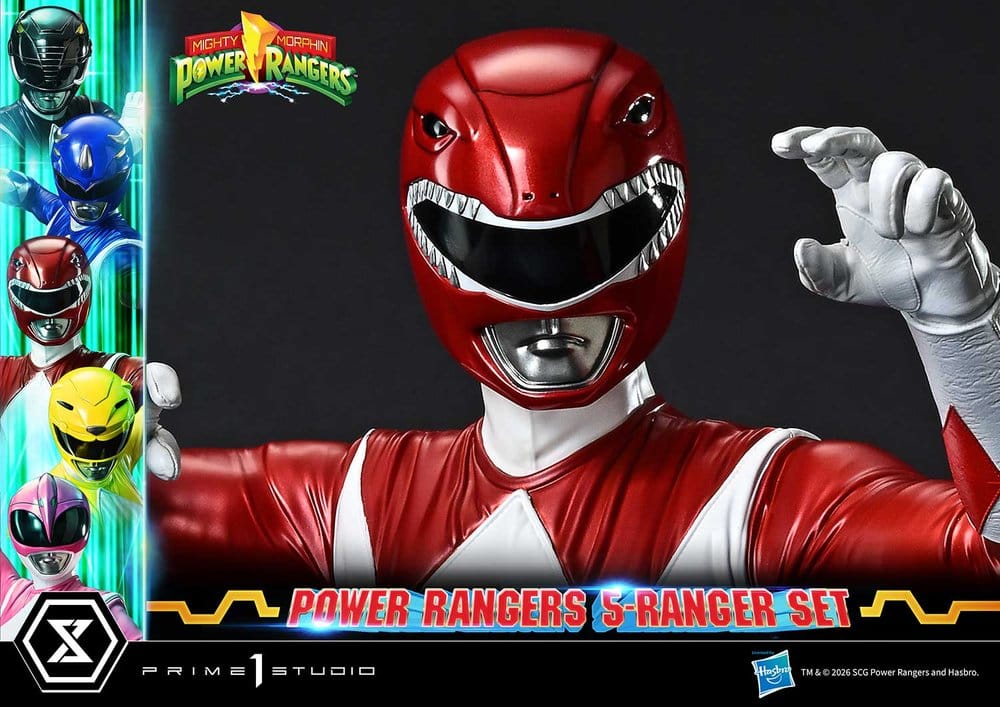 Mighty Morphin Power Rangers Premium Masterline Set de 5 statuettes 1/4 57 cm