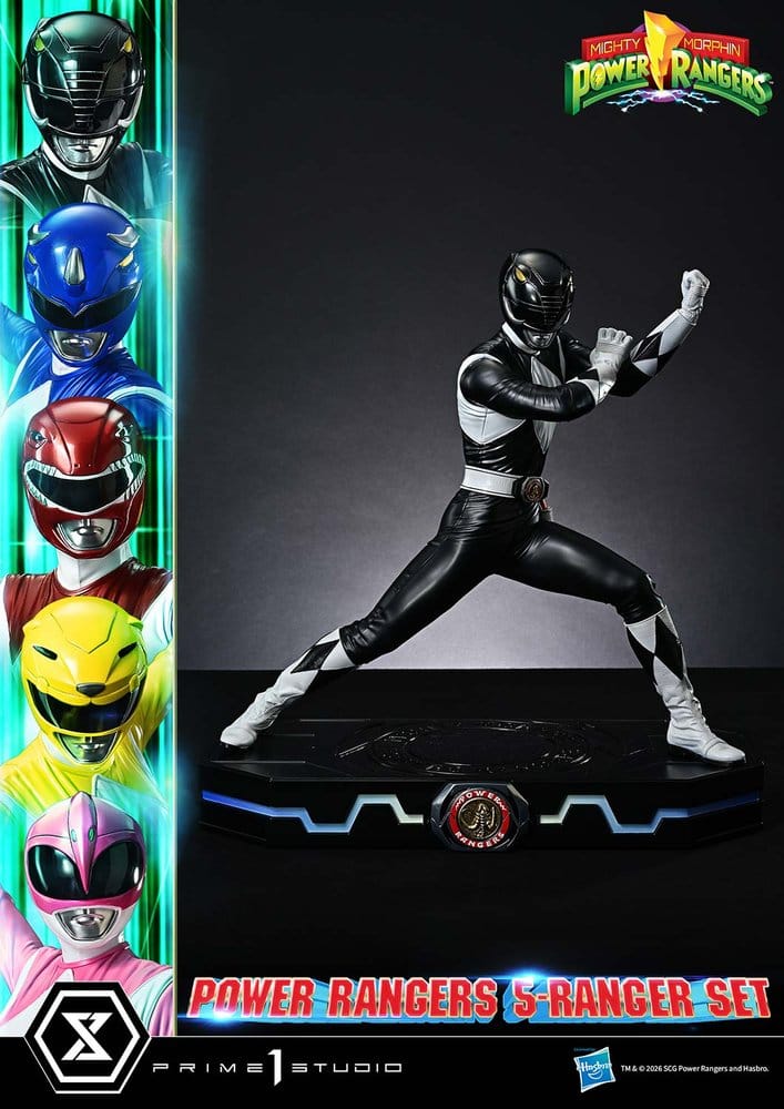Mighty Morphin Power Rangers Premium Masterline Set de 5 statuettes 1/4 Deluxe Version 62 cm