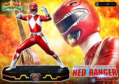 Statuette premium Prime 1 Studio Red Ranger Power Rangers 1/4, 62 cm, figurine détaillée du super héros rouge.