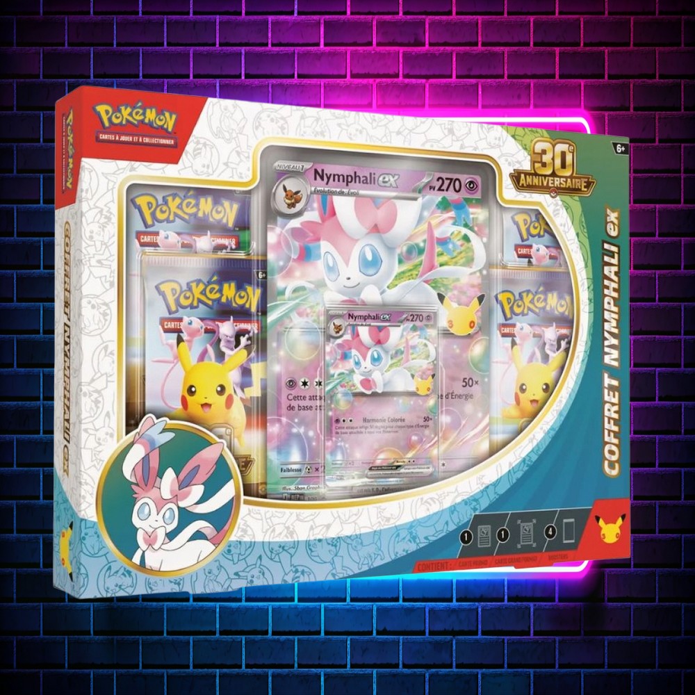 Pokémon Coffret 30e Anniversaire Nymphali-ex – Français