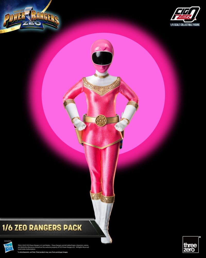 Figurines Power Rangers Zeo Pack FigZero de 5 en échelle 1/6, personnages détaillés de la collection Threezero.