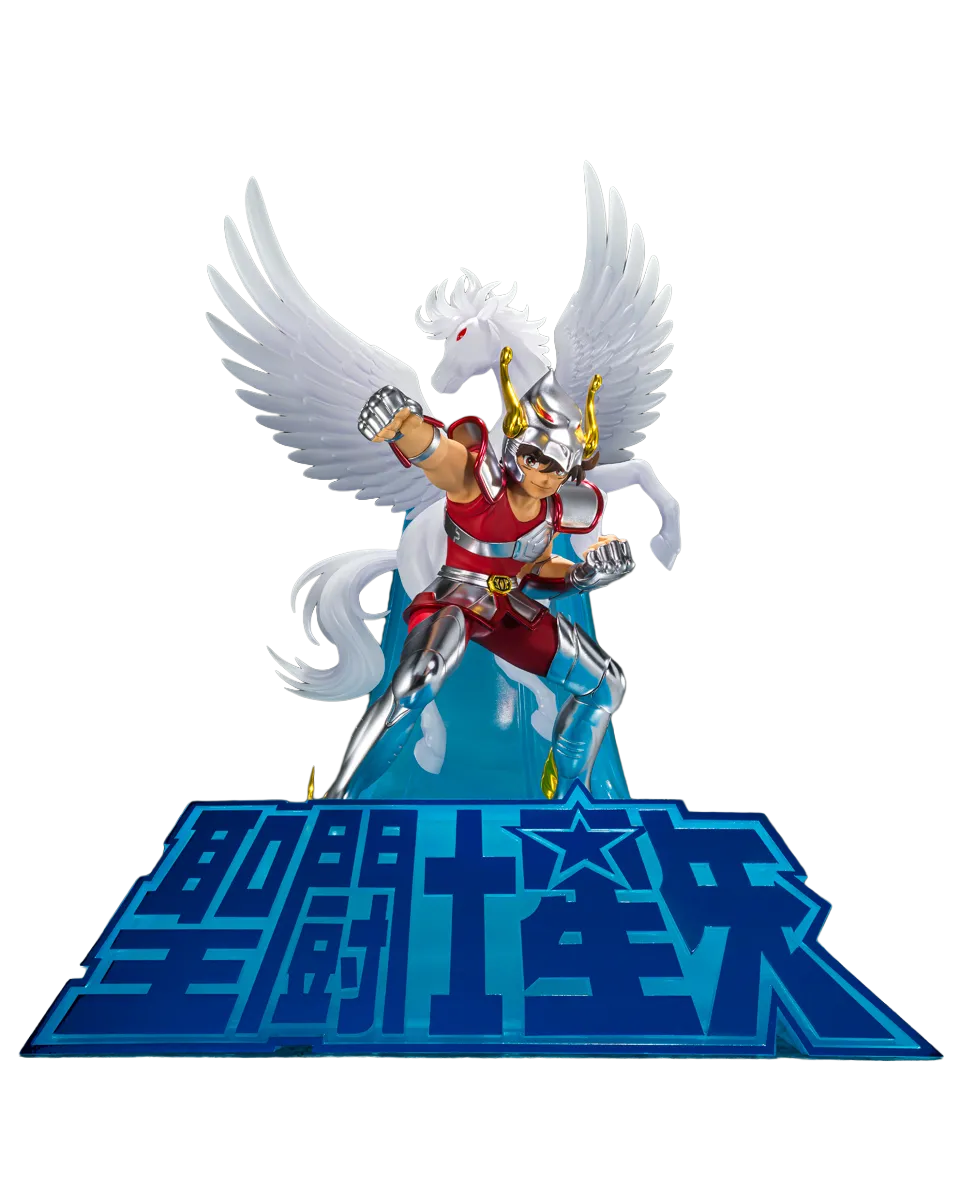 Figurine Seiya de Pégase Bandai Tamashii Nations Figuarts ZERO avec finition métallique, pose dynamique, figurine de chevalier.