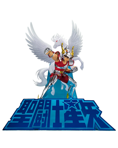 Figurine Seiya de Pégase Bandai Tamashii Nations Figuarts ZERO avec finition métallique, pose dynamique, figurine de chevalier.