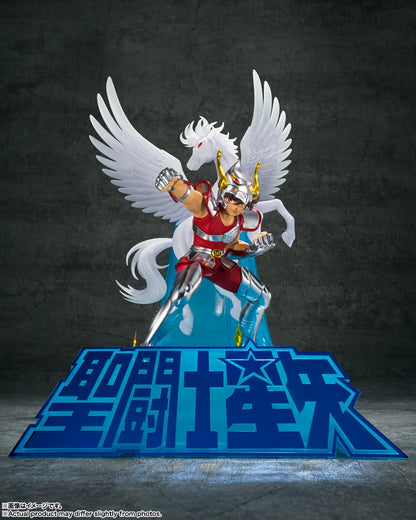 Figurine Seiya de Pégase en Bronze Cloth, Figuarts ZERO, avec finition métallique, de la marque Bandai Tamashii Nations.