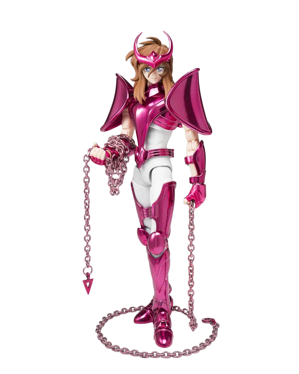 Figurine Shun d'Andromède Saint Seiya Myth Cloth Ex en bronze final, de Bandai Tamashii Nation, détailnuée et authentique.