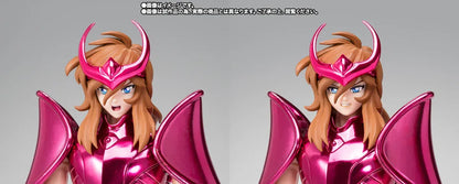 Figurine de Shun d'Andromède Saint Seiya Myth Cloth Ex de Bandai Tamashii Nation, en armure Final Bronze Cloth, vue de face.