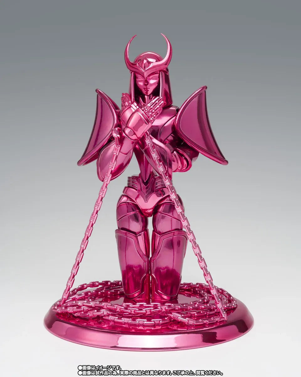 Figurine de Shun d'Andromède Saint Seiya Myth Cloth Ex de Bandai Tamashii Nation, en armure Bronze Final, vue de face.