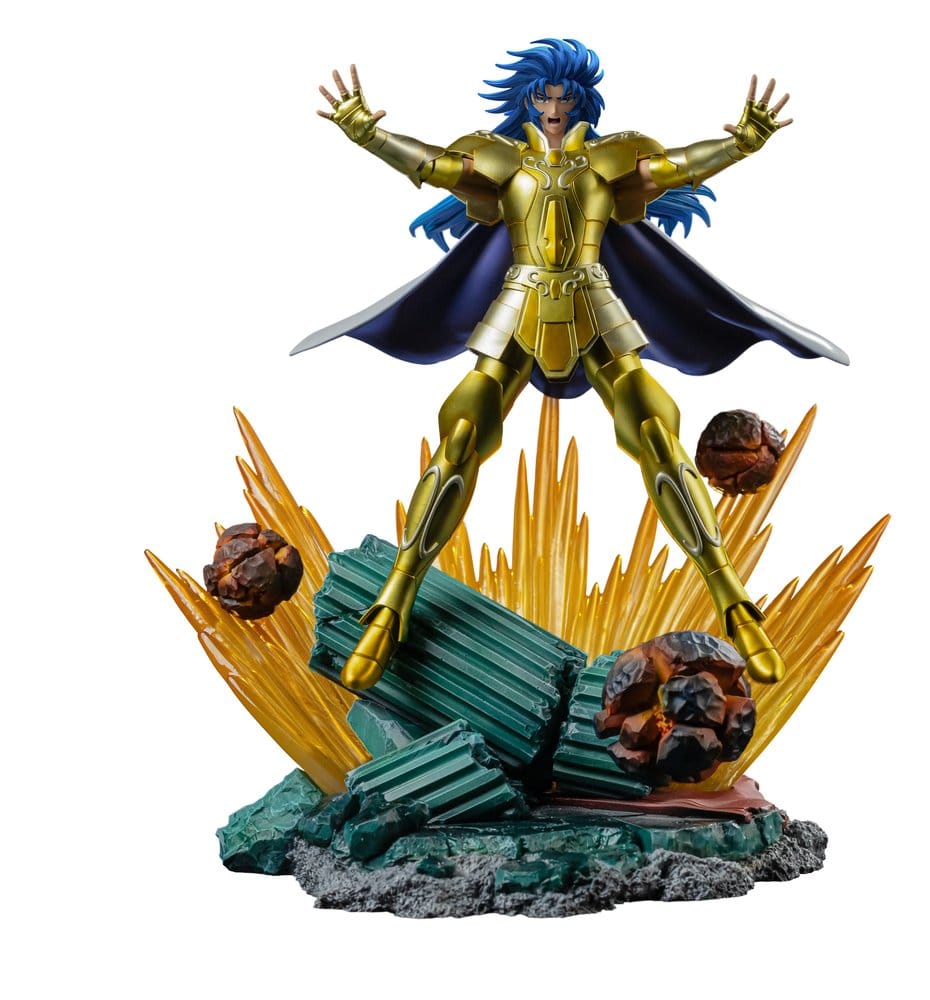Petite statuette Saga des Gémeaux 1/10 Art Scale de Iron Studios, haute de 26 cm, représentant le personnage en détail.