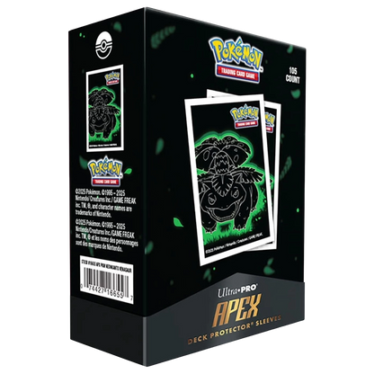 Pokémon Apex Deck Protector Sleeves Neon Kanto – Florizarre – 105 protège-cartes