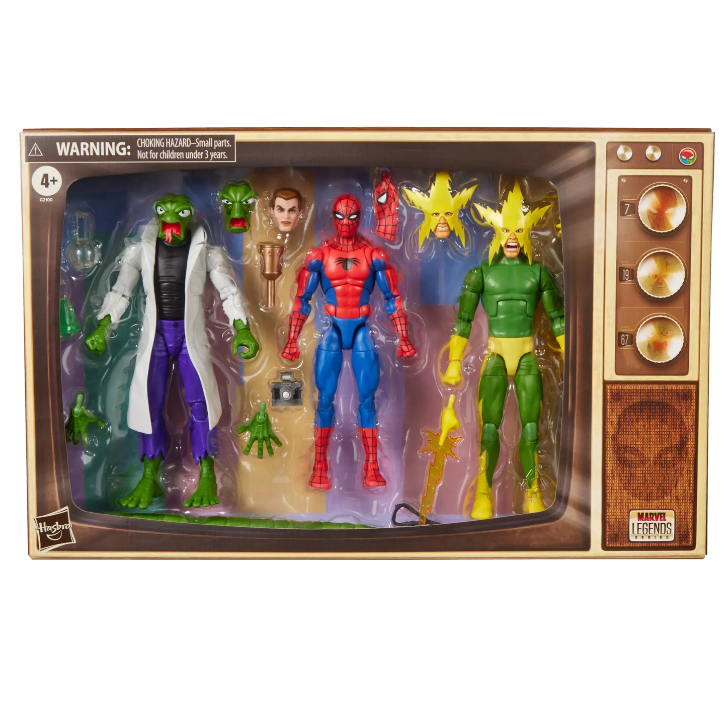 Marvel Legends Series : coffret Spider-Man, le Lézard de Marvel et Electro de Marvel